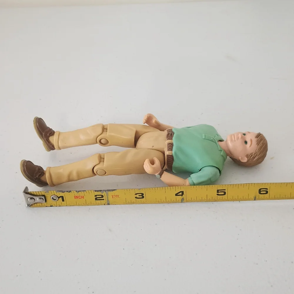Vintage 1998 Fisher Price Loving Family Dollhouse Dad Father Green Shirt
